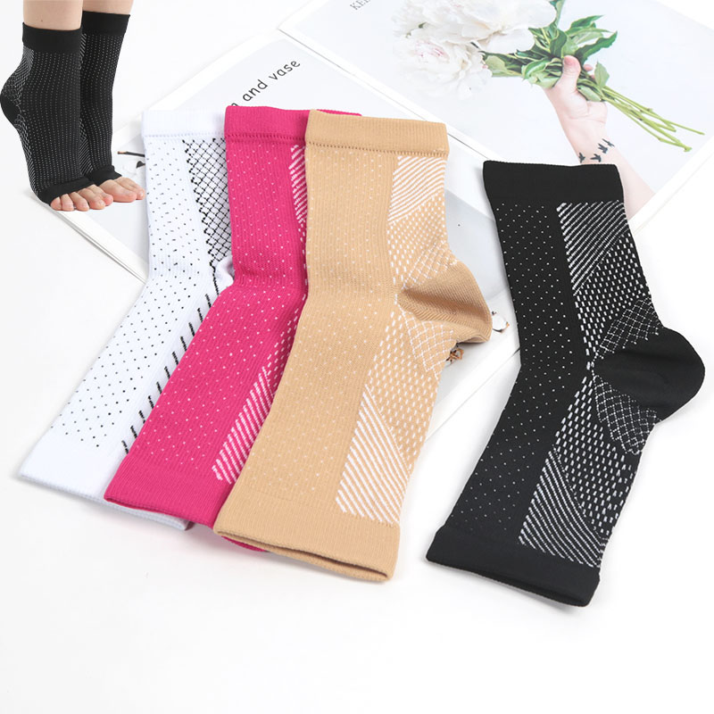 Ankle Brace Sock - 軽減足首関節サポートユニセックス圧力ソックスファッショナブルなスポーツ吸汗通気性圧縮ソックス 1 ペア