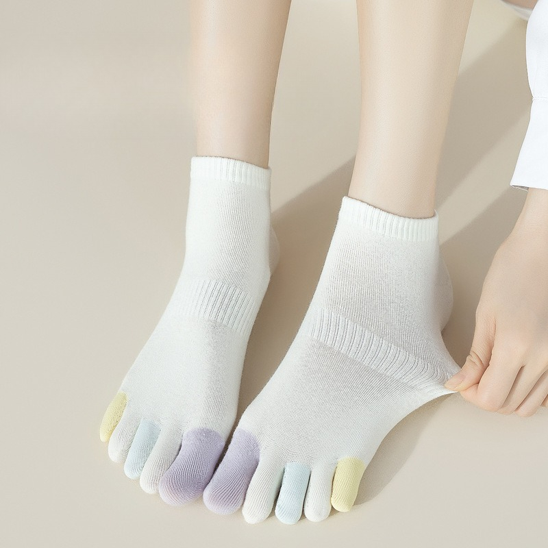 Toe Sock Split - 6足組 夏用 薄手 通気性 吸汗性 抗菌性