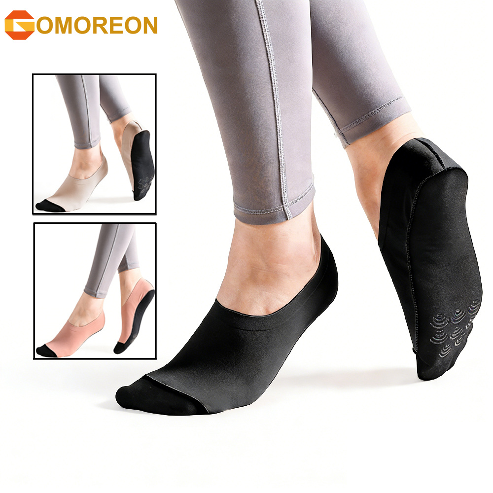 Grip Sock Yoga - 1 ペアの女性用ヨガソックス、ヨガ用滑り止めグリップソックス、裸足グリップヨガソックス、女性用ギフト