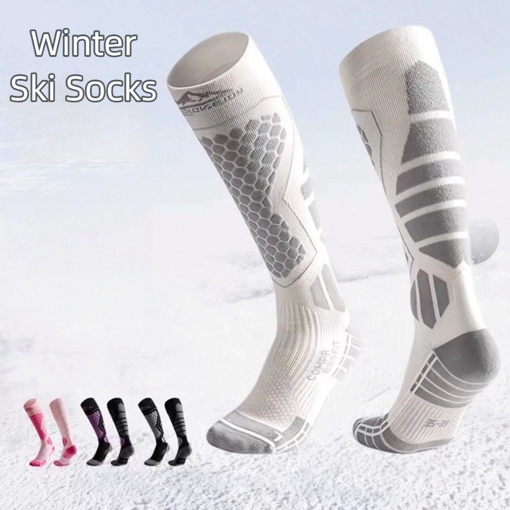 Thermal Sock Winter - 新しい厚みのあるスキーソックス滑り止めサーマルニーハイソックス吸湿発散性通気性スノーボードストッキングウィンタースポーツ用