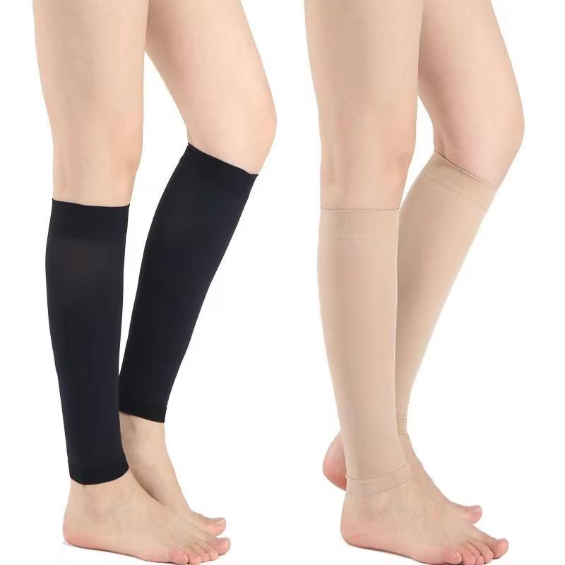 Compression Sleeve Calf - 女性用着圧ソックス、スリムソックス、男性用アウトドアスポーツ用ふくらはぎ静脈瘤予防、痛み緩和、圧迫ふくらはぎストッキングソックス
