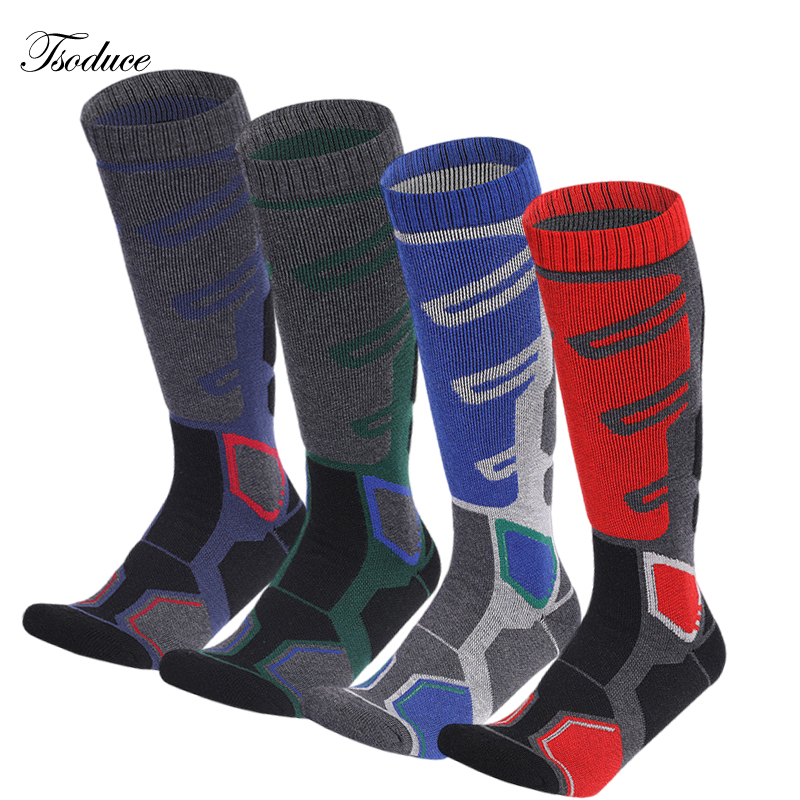 Wool Hiking Sock - 1 ペアメリノウールサーマルソックス男性女性冬ロング暖かい圧縮ソックススキーハイキングスノーボード登山スポーツソックス