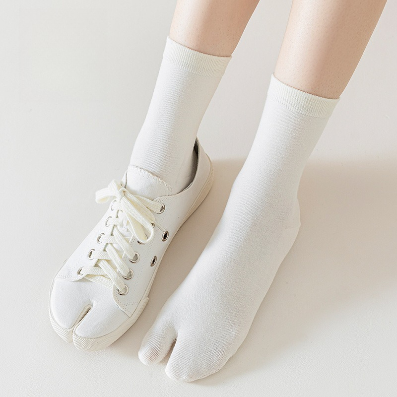 Toe Sock Split - 1 ペア綿足袋靴下和風女性の抗摩擦二本指靴下快適な通気性汗吸収スプリットトゥソックス