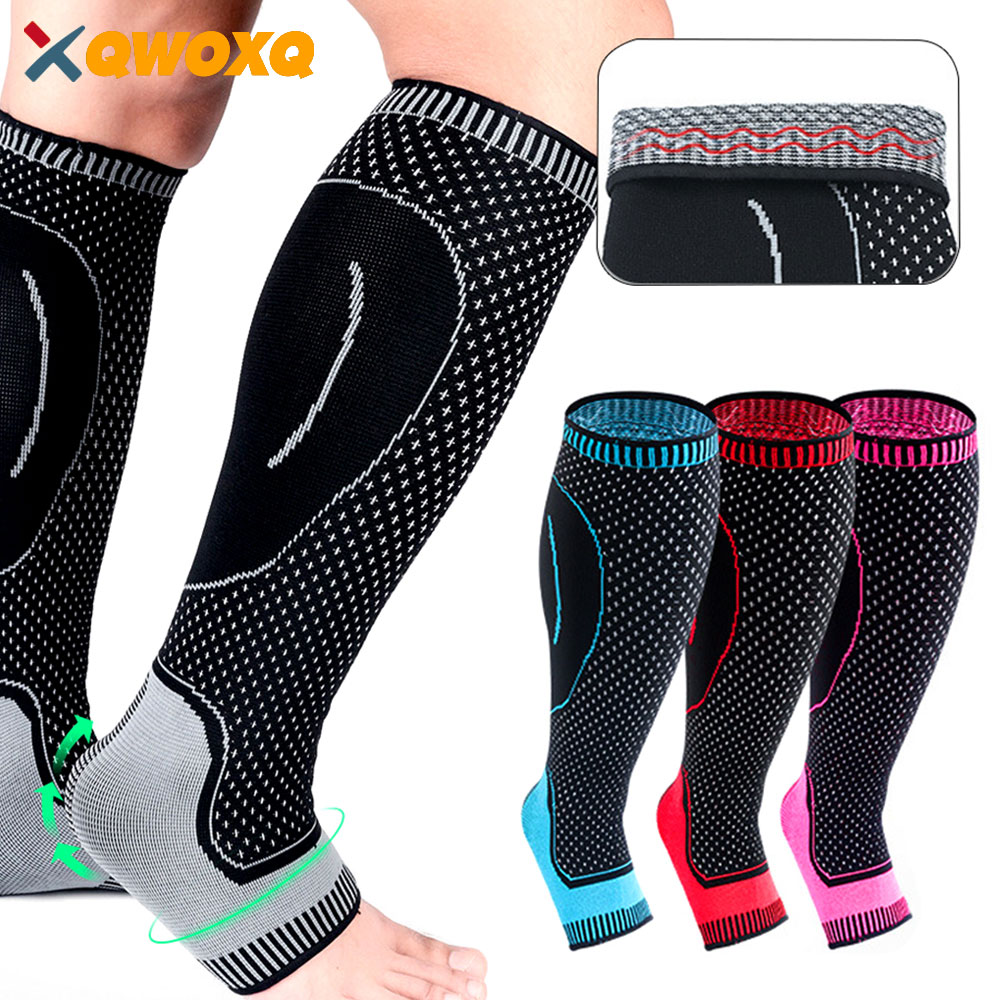 Ankle Brace Sock - 1 個ランニング圧縮ソックス整形外科サポートニーハイストッキングふくらはぎ足首プロテクターサッカースキー静脈瘤