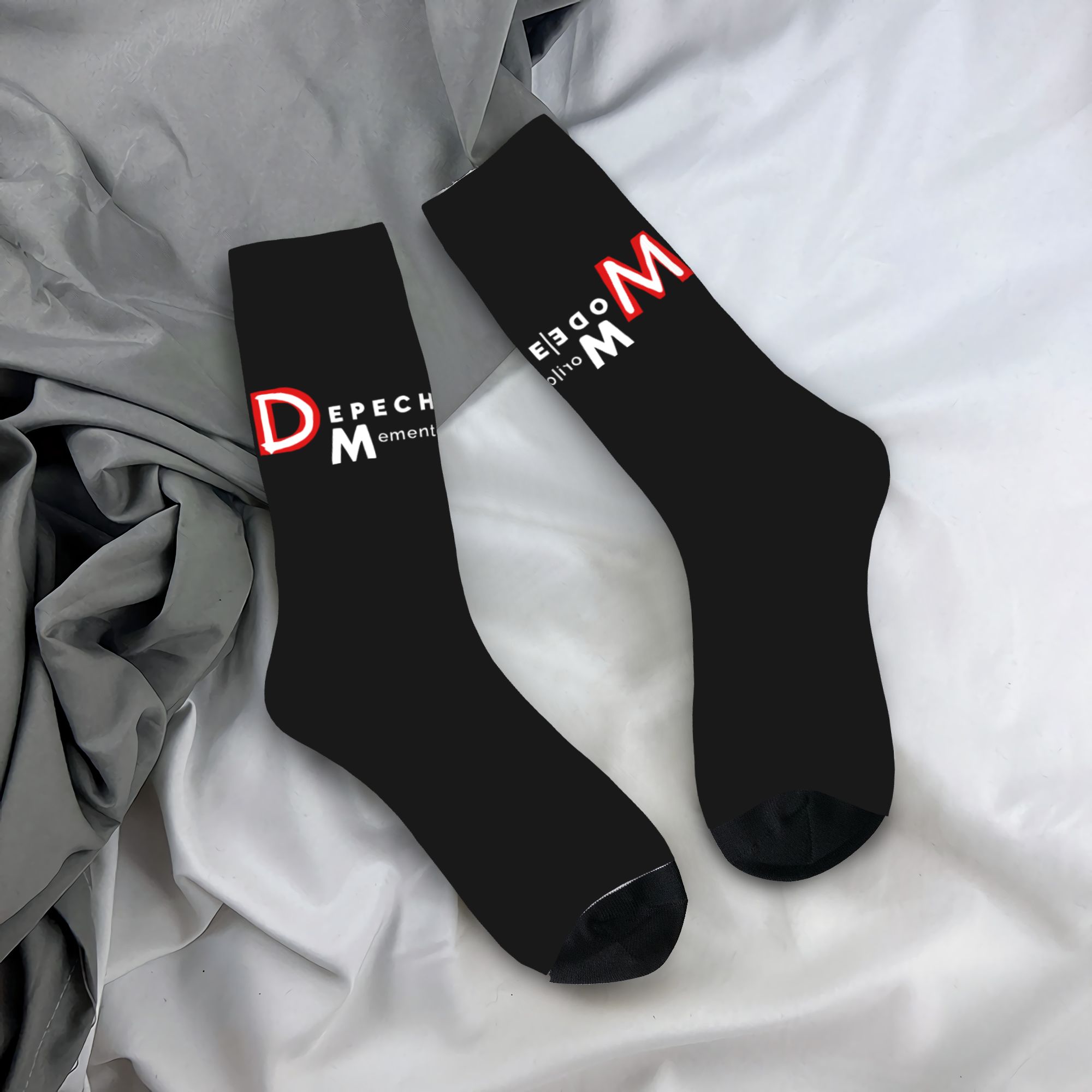 Dress Sock Men - カスタム電子ロックデペッシュクールモード男性女性クルーソックスユニセックスかわいい春夏秋冬ドレスソックス