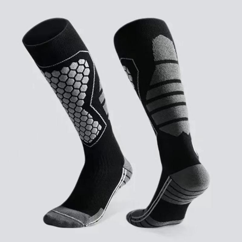 1 ペア熱冬綿男性女性スキーソックス高弾性スポーツソックスス - Thermal Sock Winter のレビューと価格