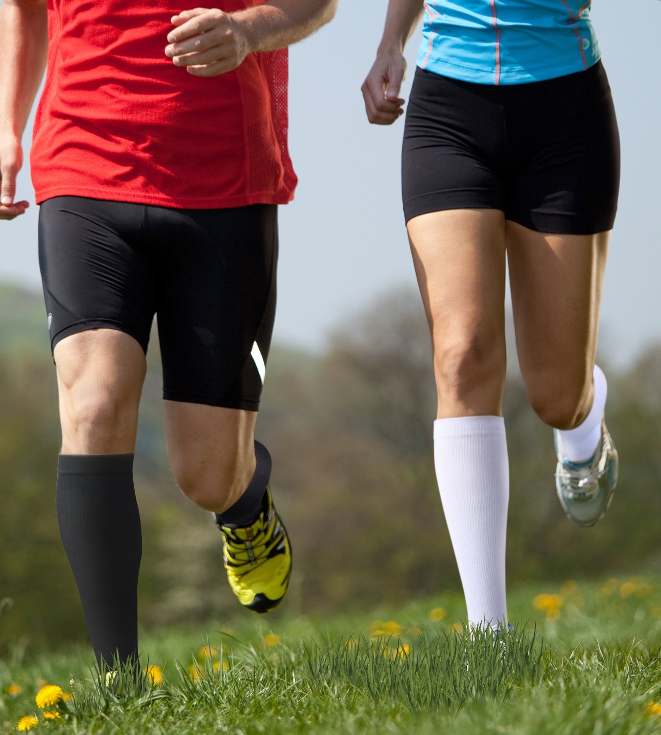 男性と女性のための圧縮スポーツソックス,5ペア/パック,膝, - Compression Sock Medical のレビューと価格