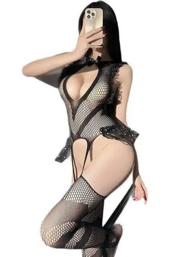 セクシーなレーストリムフィッシュネットボディストッキング網タ - Fishnet Stocking Women のレビューと価格