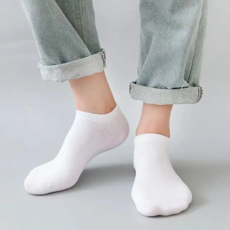 5足組 ユニセックス カジュアル 無地 ボートソックス 薄手 - No Show Sock Women のレビューと価格