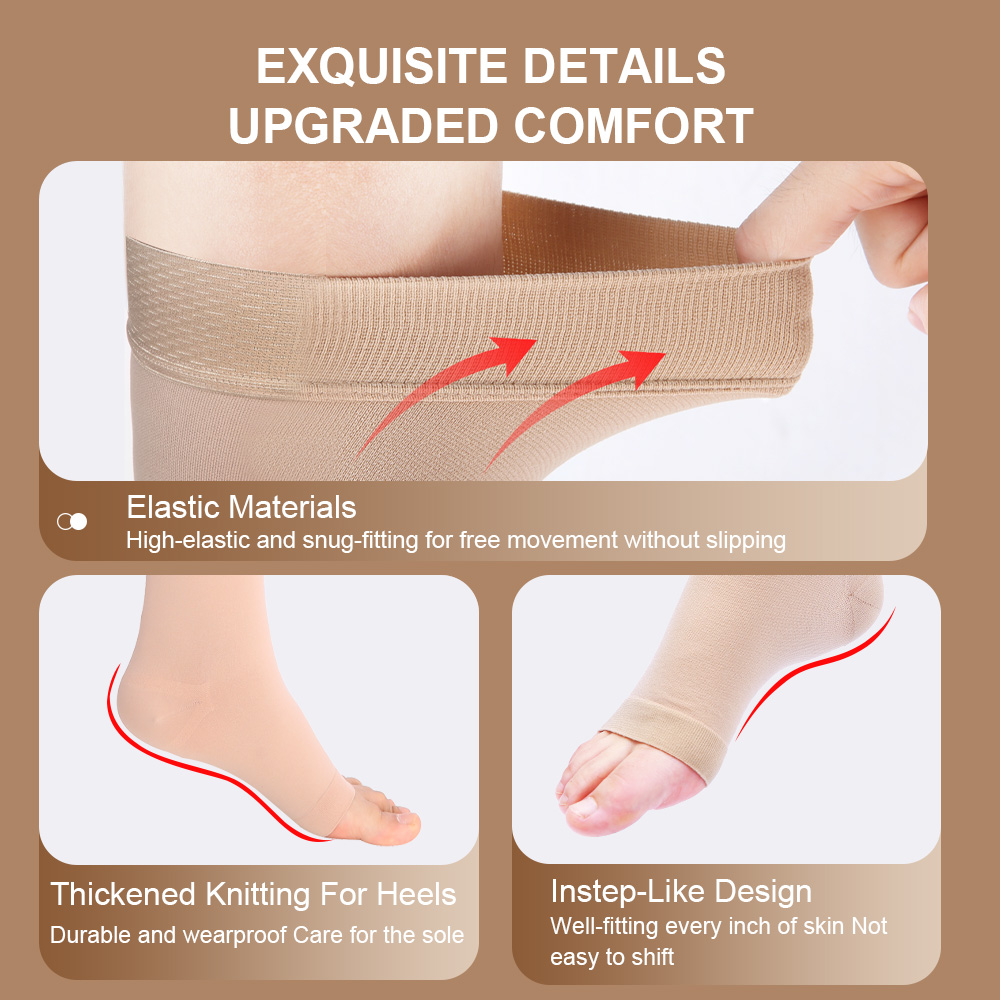 Cofoe 圧縮ソックス S-XXL 医療用静脈瘤予防つま先 - Compression Sock Medical のレビューと価格