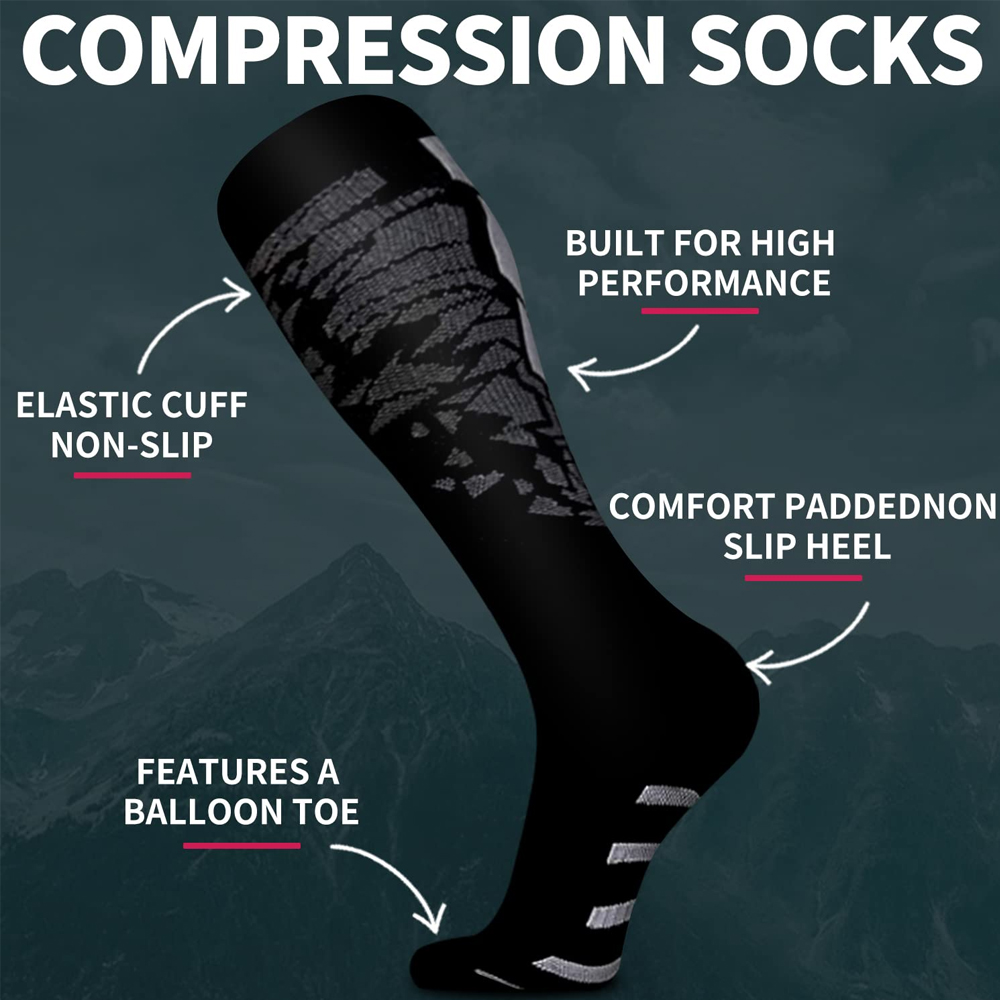 1 ペアの着圧ソックス男性女性用 15-20 MMHg 医療 - Compression Sock Medical のレビューと価格