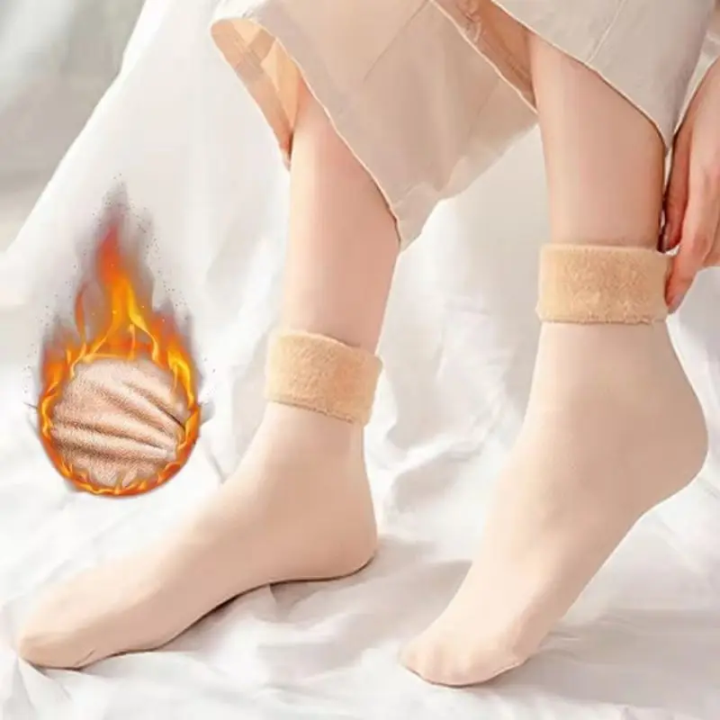 女性用サーマルスノーソックス 秋と冬 厚手 暖かいショートソ - Thermal Sock Winter のレビューと価格