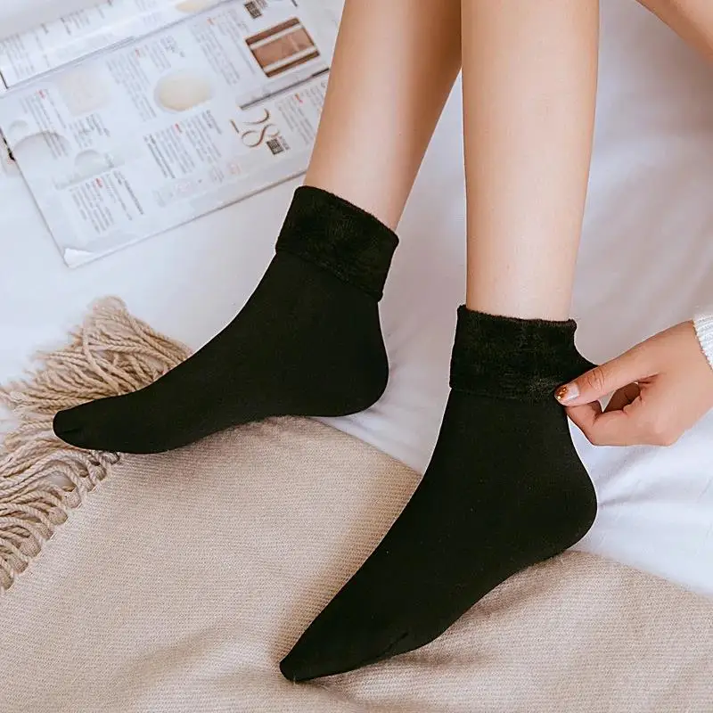女性用サーマルスノーソックス 秋と冬 厚手 暖かいショートソ - Thermal Sock Winter のレビューと価格