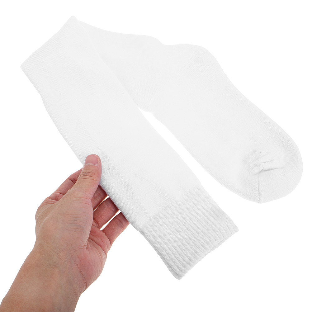 1 ペア白いフェンシング競技用ソックス膝丈アスレチックストッ - Athletic Sock Cushion のレビューと価格