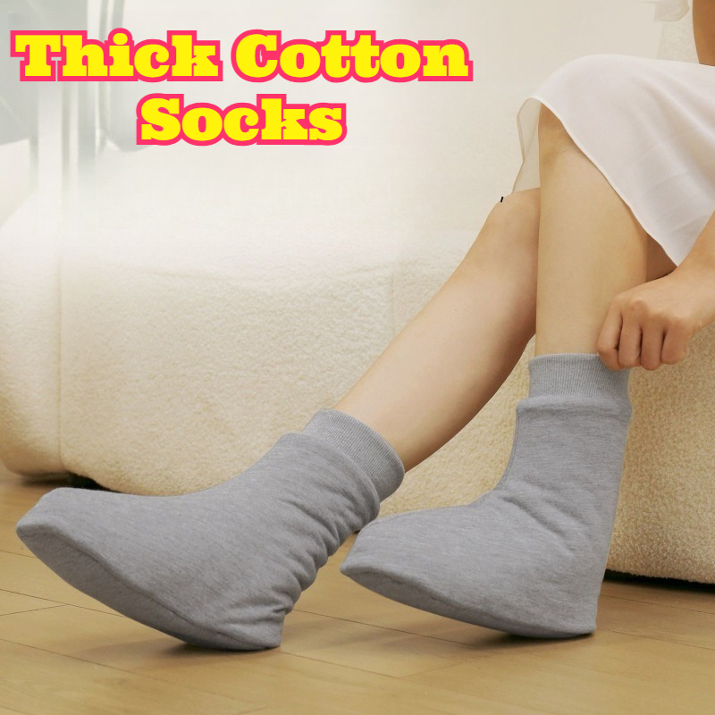 新疆綿厚手のサーマルベッドソックス女性妊娠中産後50歳以上冬 - Thermal Sock Winter のレビューと価格