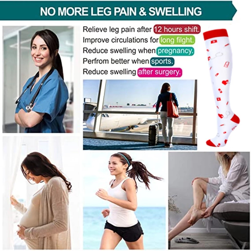 圧縮ソックス 20-30 Mmhg ランニング医療静脈瘤妊娠 - Compression Sock Medical のレビューと価格