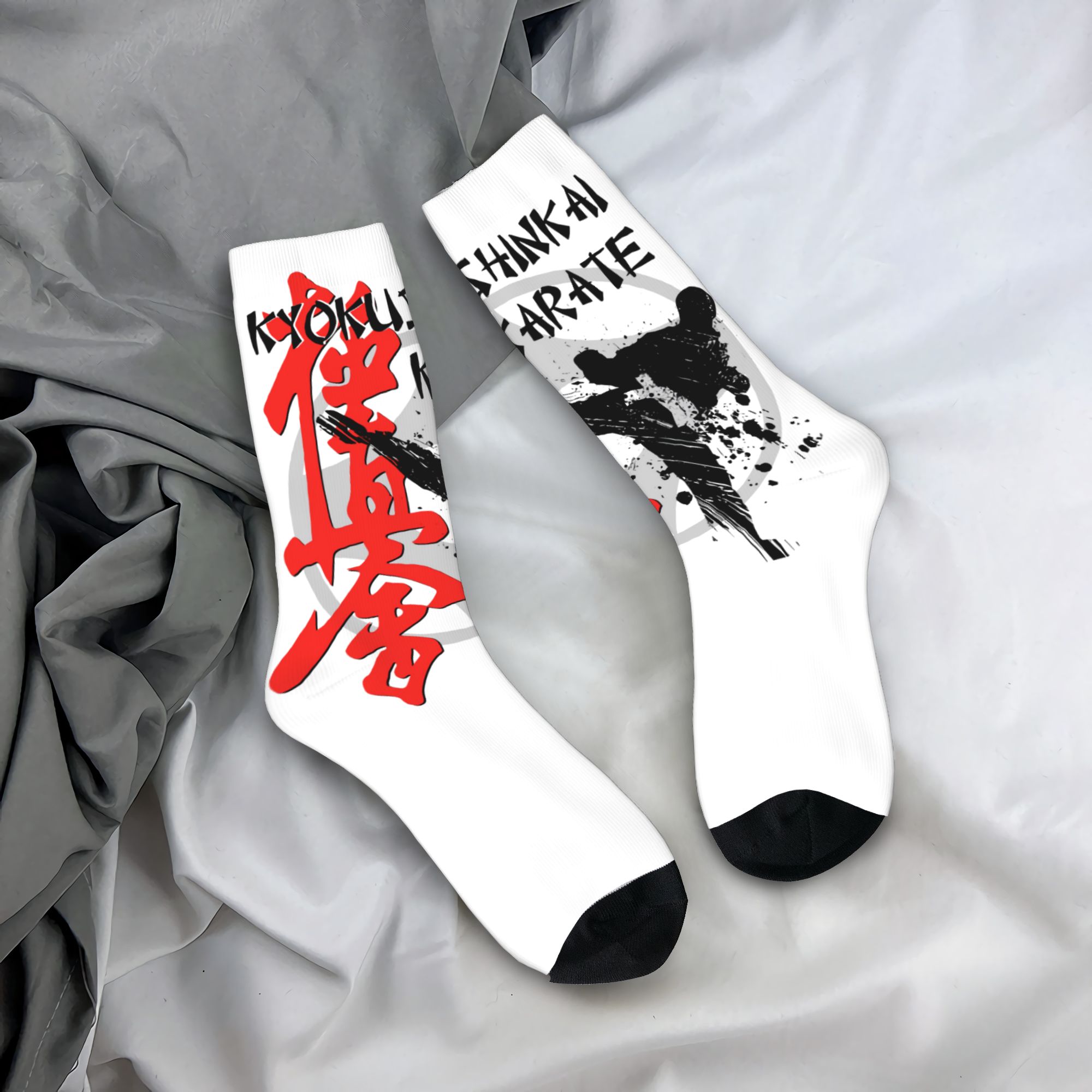 カスタム極真空手メンズクルーソックスユニセックスクール武道春 - Dress Sock Men のレビューと価格