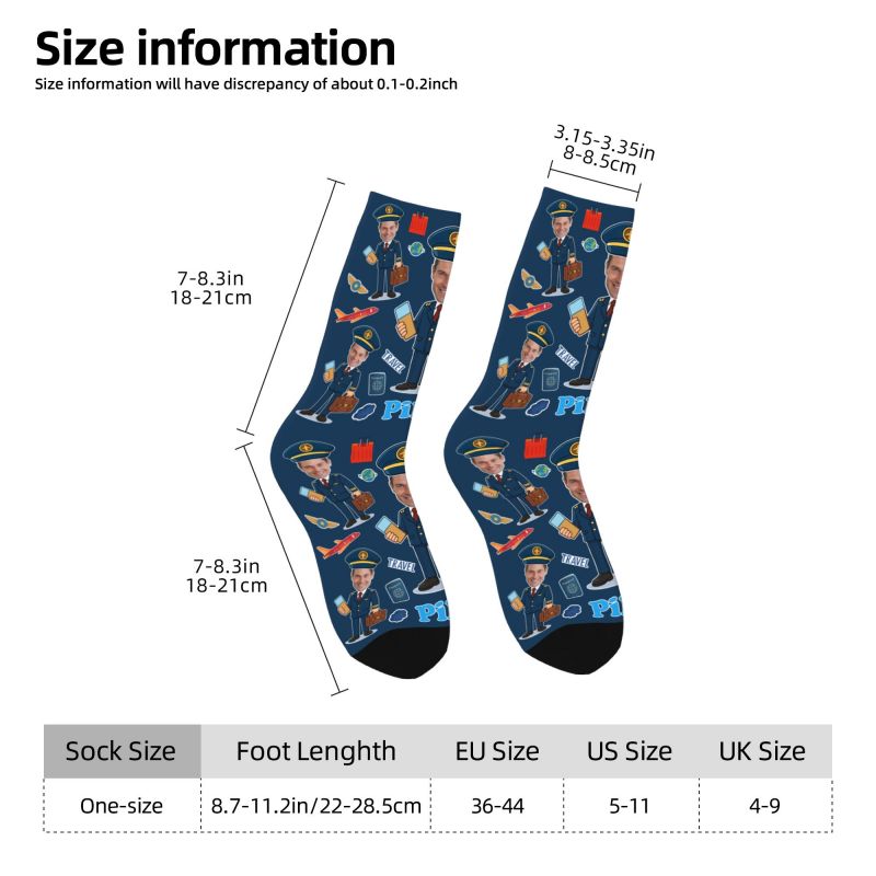 ノベルティメンズ面白いパイロットカスタムドレスソックスユニセ - Dress Sock Men のレビューと価格