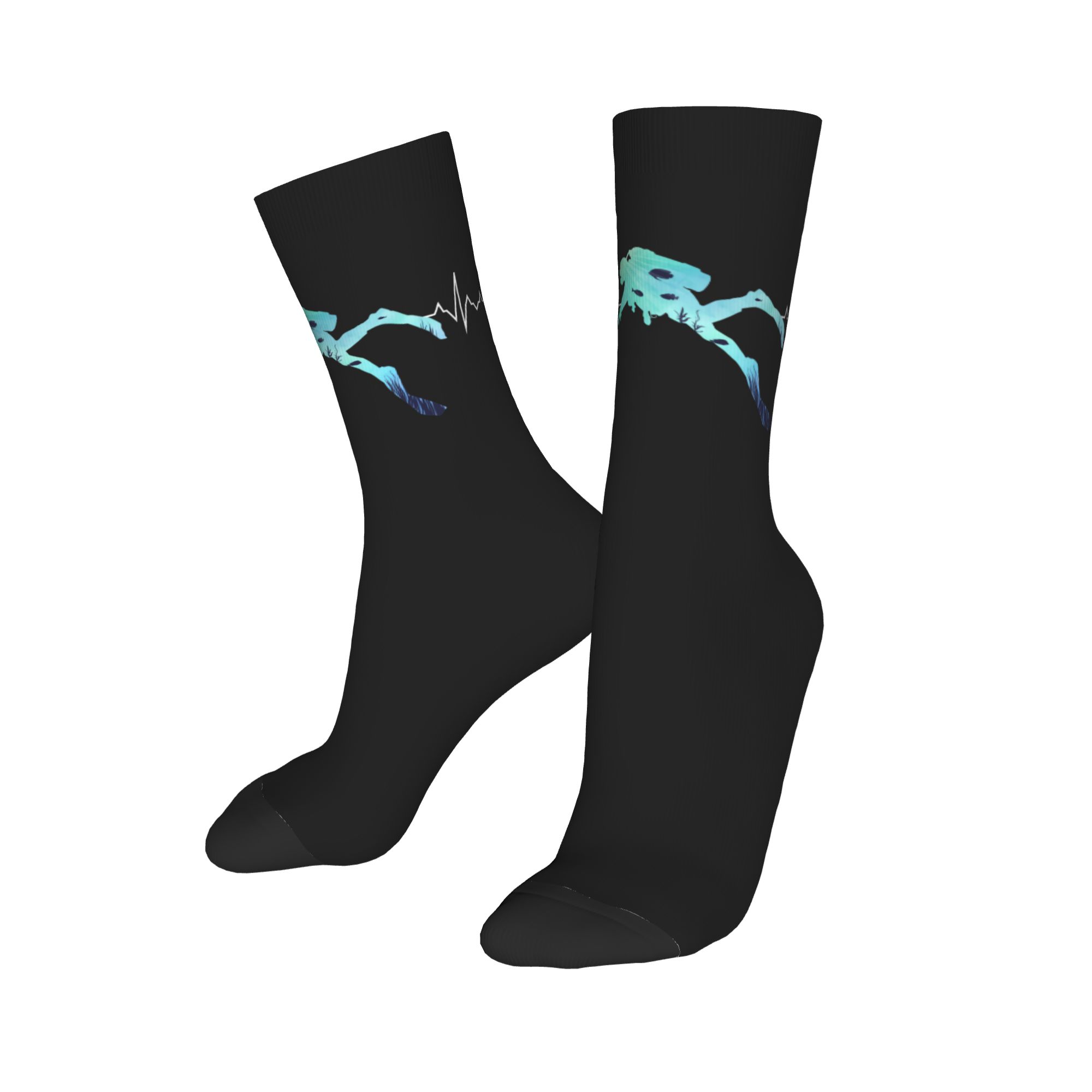カスタムクールメンズスキューバダイビングハートビートドレスソ - Dress Sock Men のレビューと価格