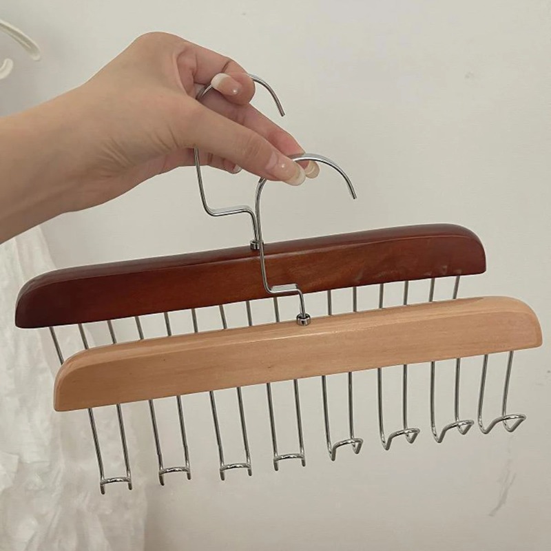 無垢材 8 フックハンガー多機能下着スリングベルトベストスカ - Sock Organizer Tray のレビューと価格