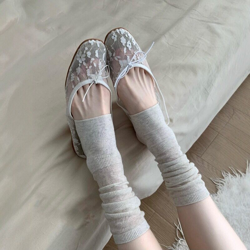 1 ペアのシアーメッシュスラウチーレッグウォーマー、レイジー - Boot Sock Slouchy のレビューと価格