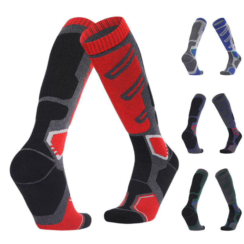 1 ペアメリノウールサーマルソックス男性女性冬ロング暖かい圧 - Wool Hiking Sock のレビューと価格
