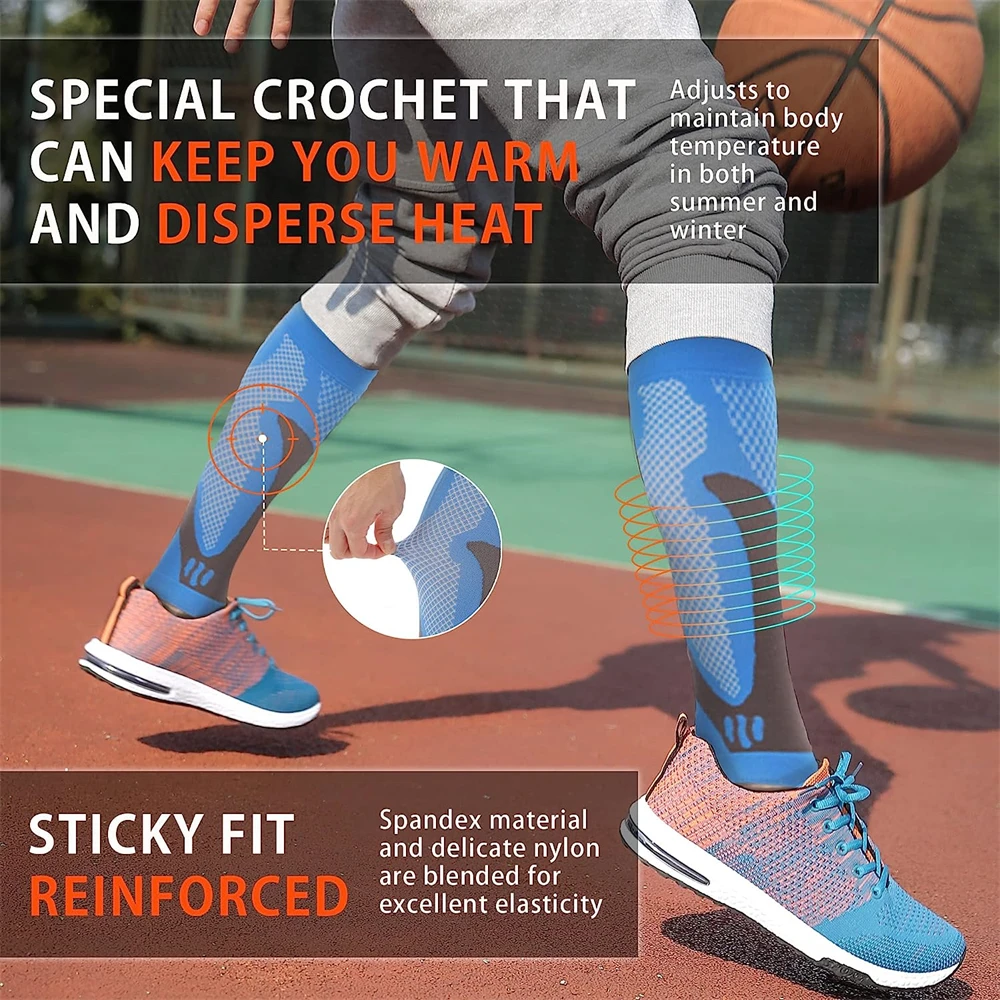 1 ペアのふくらはぎ圧縮スリーブ、すねのスプリントサポート、 - Compression Sleeve Calf のレビューと価格