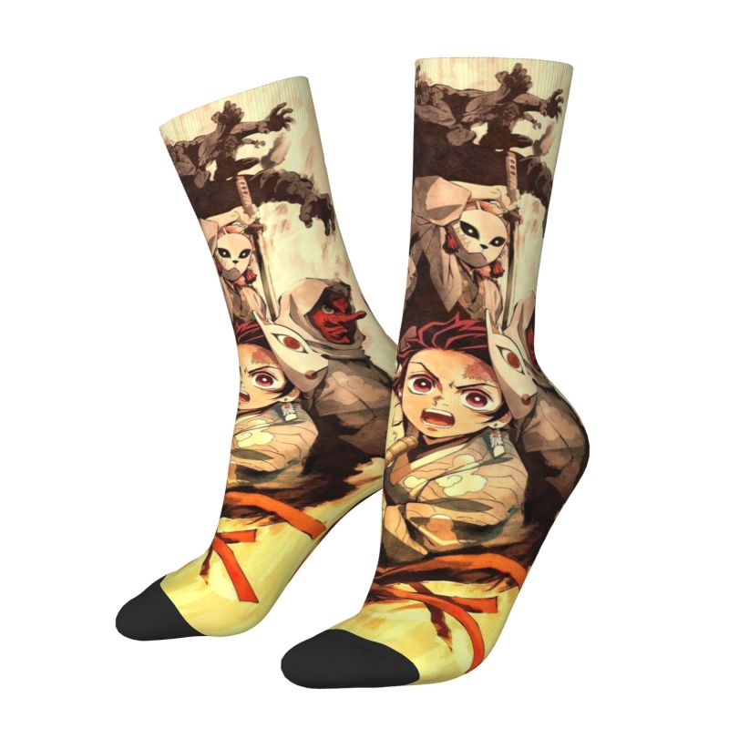カスタムデモンズ S-Slayer 男性女性クルーソックスユ - Dress Sock Men のレビューと価格