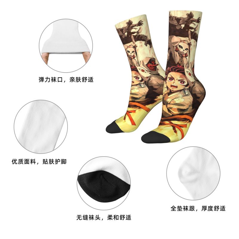 カスタムデモンズ S-Slayer 男性女性クルーソックスユ - Dress Sock Men のレビューと価格
