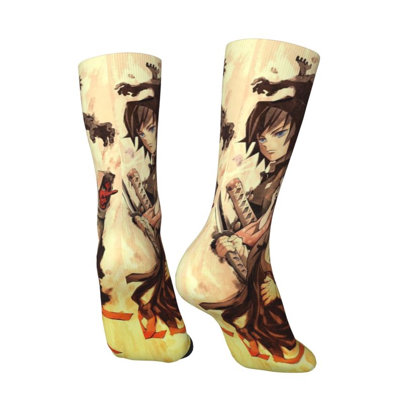 カスタムデモンズ S-Slayer 男性女性クルーソックスユ - Dress Sock Men のレビューと価格