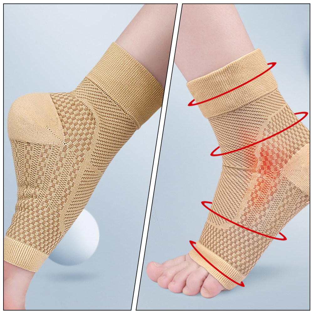1 ペア足首圧縮スリーブサポートソックス女性用足底筋膜炎捻挫 - Ankle Brace Sock のレビューと価格