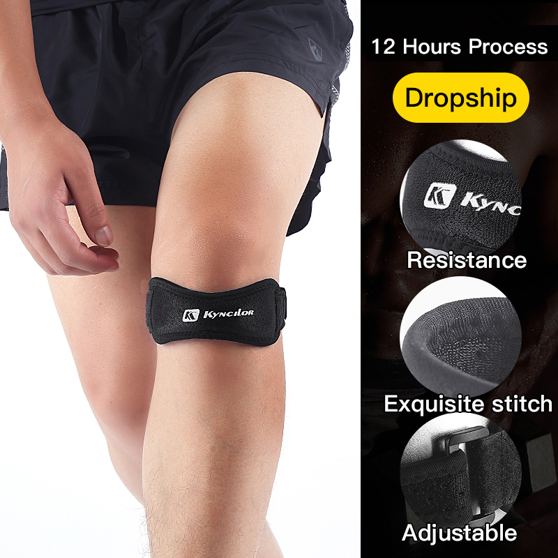 1 PC 膝膝蓋骨腱膝サポートストラップブレース調整可能な衝 - Compression Sleeve Calf のレビューと価格