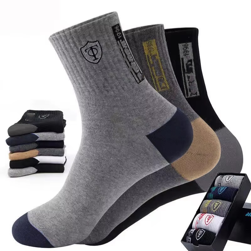 10ペア通気性コットンスポーツストッキング男性竹繊維秋と冬男 - Dress Sock Men のレビューと価格