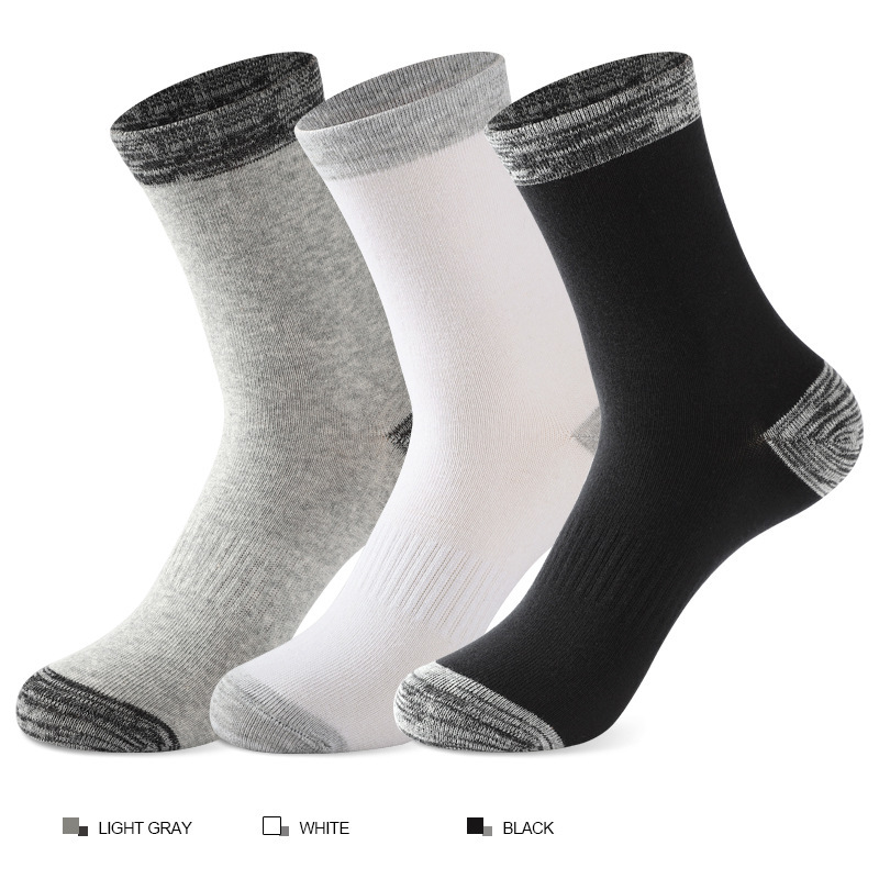 1/5 ペアメンズソックスパックオーバーサイズシンプルな多用 - Cotton Crew Sock Pack のレビューと価格