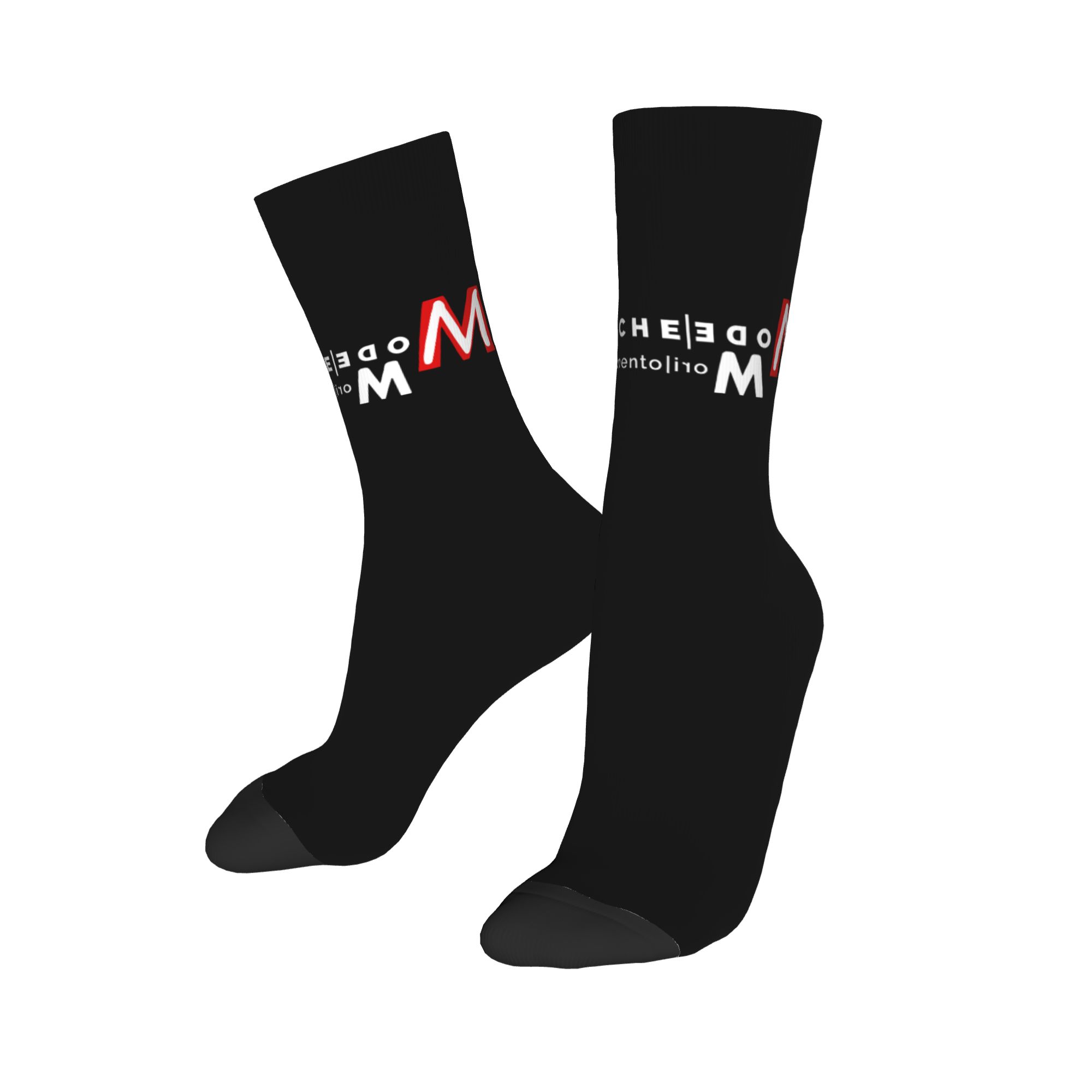 カスタム電子ロックデペッシュクールモード男性女性クルーソック - Dress Sock Men のレビューと価格