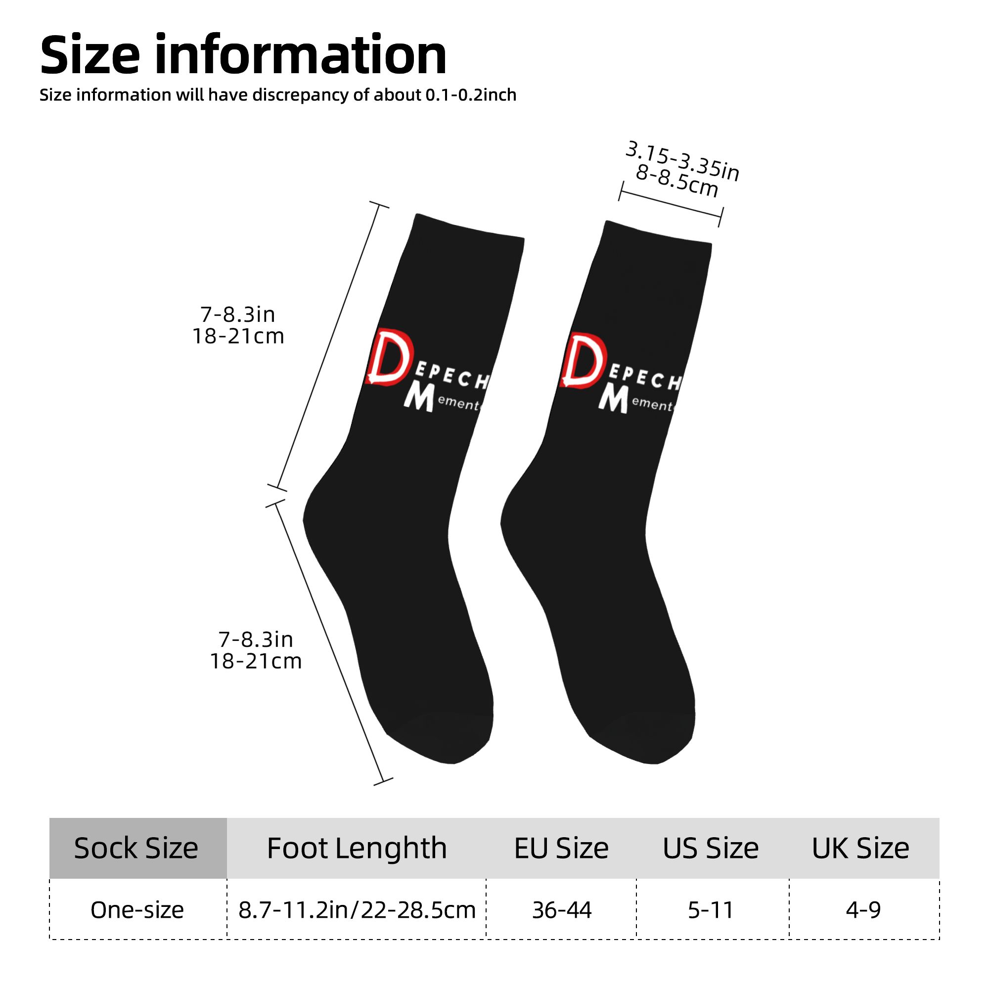 カスタム電子ロックデペッシュクールモード男性女性クルーソック - Dress Sock Men のレビューと価格