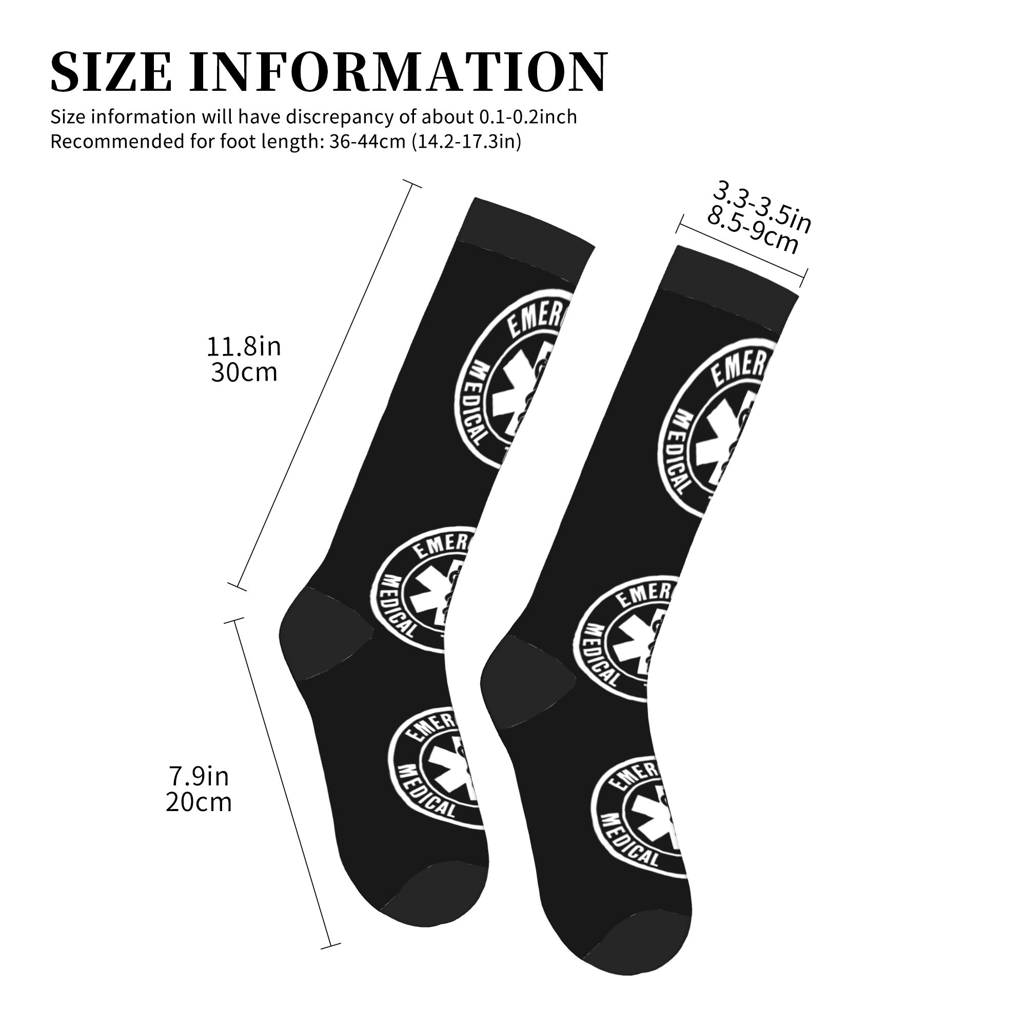 Emt スターオブライフ救急医療技術者ロゴドレスソックス男性 - Compression Sock Medical のレビューと価格