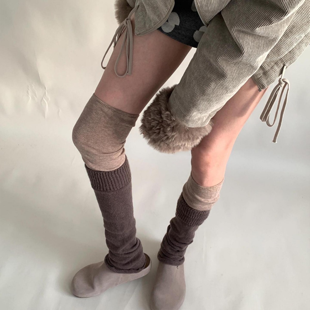 レディース オーバーザニー サイハイソックス スラウチブーツ - Boot Sock Slouchy のレビューと価格