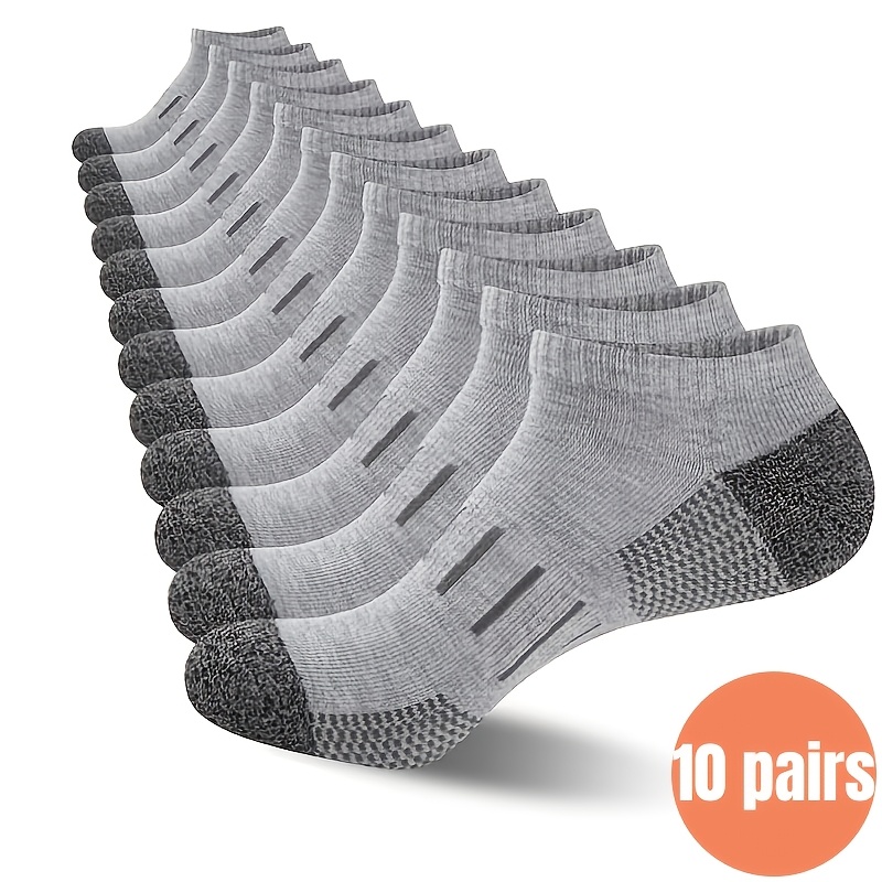 10足組 メンズアンクルソックス かかと通気性 スポーツショ - Ankle Sock Low Cut のレビューと価格