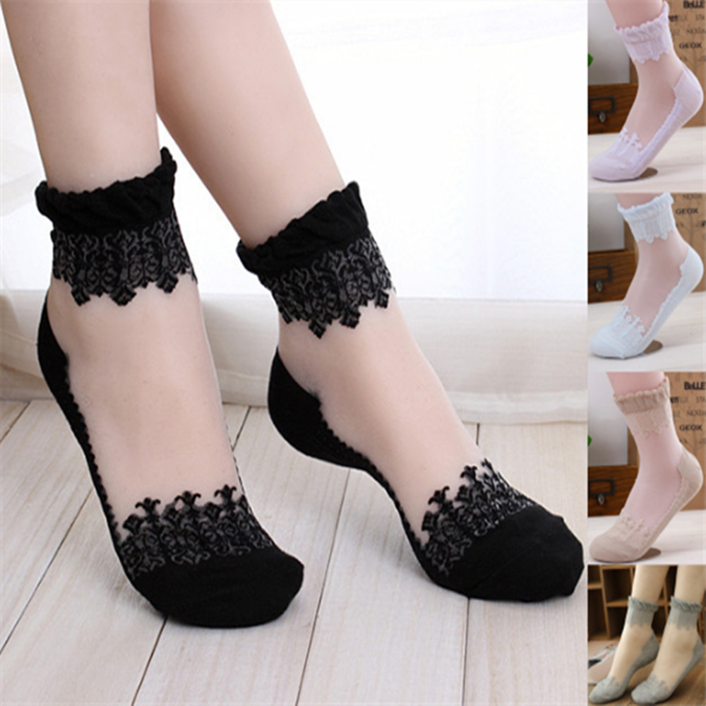 女性レースショートソックス薄い靴下ローファーローカットノーシ - Invisibility Sock Loafer のレビューと価格