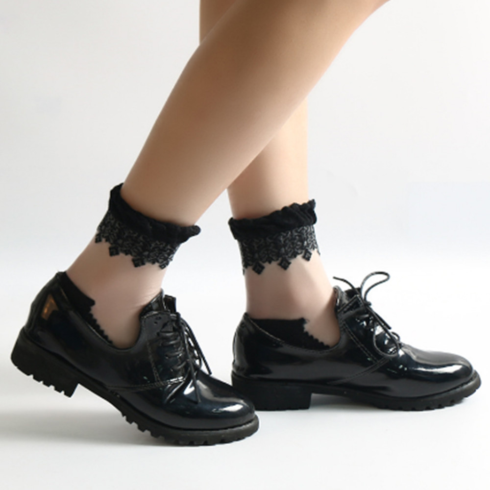 女性レースショートソックス薄い靴下ローファーローカットノーシ - Invisibility Sock Loafer のレビューと価格